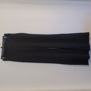 Black pants, high waisted,  flare leg, size says L but fits more like a M